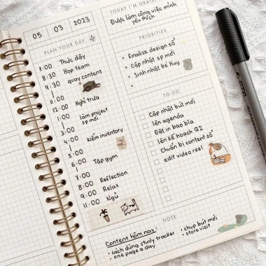 Sổ lên kế hoạch hằng ngày Junni A5 Daily Planner giảm 85.500đ, tối ưu thời gian