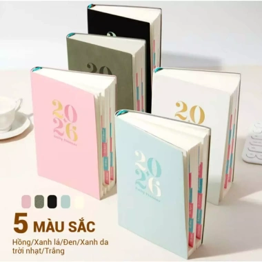Sổ lên kế hoạch Junni 2.026 B5 70gsm bìa cứng 5 màu - Giá ưu đãi 87.000₫ 4 Sổ lên kế hoạch Junni 2.026 B5 70gsm bìa cứng 5 màu - Giá ưu đãi 87.000₫ 4