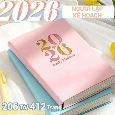 Sổ lên kế hoạch Junni 2.026 B5 70gsm bìa cứng 5 màu - Giá ưu đãi 87.000₫