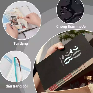 Sổ lên kế hoạch Junni 2.026 B5 70gsm bìa cứng 5 màu - Giá ưu đãi 87.000₫ 6 Sổ lên kế hoạch Junni 2.026 B5 70gsm bìa cứng 5 màu - Giá ưu đãi 87.000₫ 6