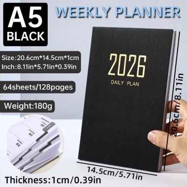 Sổ lịch A5 2.026 - Sổ tuần kế hoạch, ghi chú ngày, quản lý thời gian, 39.000 VND 10 Sổ lịch A5 2.026 - Sổ tuần kế hoạch, ghi chú ngày, quản lý thời gian, 39.000 VND 10