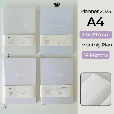 Sổ lịch Planner 2.026 A4 14 tháng Crabit Collection - Kế hoạch chi tiết, giá 131k