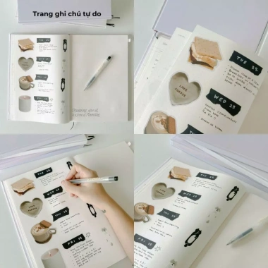 Sổ lịch Planner 2.026 A4 14 tháng Crabit Collection - Kế hoạch chi tiết, giá 131k