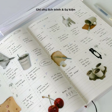Sổ lịch Planner 2.026 A4 14 tháng Crabit Collection - Kế hoạch chi tiết, giá 131k 6 Sổ lịch Planner 2.026 A4 14 tháng Crabit Collection - Kế hoạch chi tiết, giá 131k 6