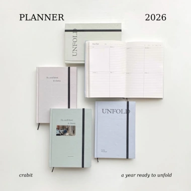 Sổ lịch Planner 2.026 A5 12 tháng Crabit The Unfold Collection Giá ưu đãi 94.000₫ 5 Sổ lịch Planner 2.026 A5 12 tháng Crabit The Unfold Collection Giá ưu đãi 94.000₫ 5