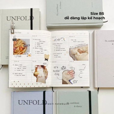 Sổ lịch Planner 2.026 A5 12 tháng Crabit The Unfold Collection Giá ưu đãi 94.000₫