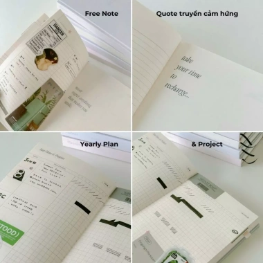 Sổ lịch Planner 2.026 A5 12 tháng Crabit The Unfold Collection Giá ưu đãi 94.000₫