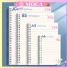 Sổ lò xo kép 80 tờ 160 trang A4 A5 A6 B5 bìa trong giấy caro kẻ ngang bullet journal 28.900₫