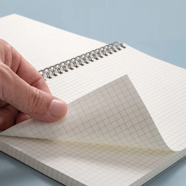 Sổ lò xo kép 80 tờ 160 trang A4 A5 A6 B5 bìa trong giấy caro kẻ ngang bullet journal 28.900₫