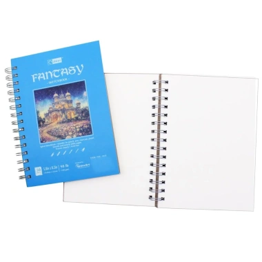 Sổ Lọ Xo Vẽ Sketchbook Fantasy A5 - Gáy Dọc 100 Trang 160gsm - Zen Art TMG-8.235 Màu Xanh Dương Nhạt - Giá ưu đãi 199.000₫ 4