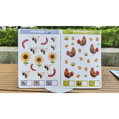 Số & Lượng 1-10 – Phiếu Đếm IN Bìa Viết Xóa, Tặng 2 Bút, Giá Ưu Đãi 130k 5 Số & Lượng 1-10 – Phiếu Đếm IN Bìa Viết Xóa, Tặng 2 Bút, Giá Ưu Đãi 130k 5