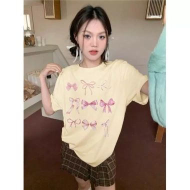 Sơ Mi Cổ Điển Bé Hồng In Nơ Nguyên Chất Ngoại Cỡ Giá chỉ 99.999đ 4