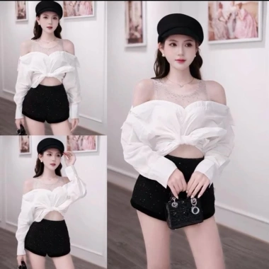 Sơ mi dài tay nữ cổ đá cao cấp - Thiết kế sang trọng, giảm giá 20% chỉ 159,000₫
