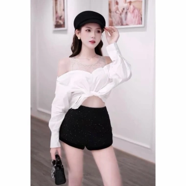 Sơ mi dài tay nữ cổ đá cao cấp - Thiết kế sang trọng, giảm giá 20% chỉ 159,000₫ 3