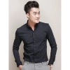 Sơ mi nam Hàn Quốc kate lụa mát không nhăn không xù, form đẹp, cao cấp, thời trang, đi làm đi chơi sang, độ thoáng khí - 159.000 VND 5