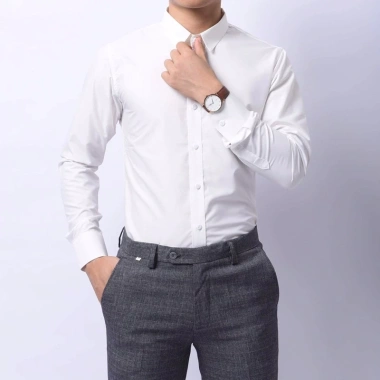 Sơ mi nam Hàn Quốc kate lụa mát không nhăn không xù, form đẹp, cao cấp, thời trang, đi làm đi chơi sang, độ thoáng khí - 159.000 VND