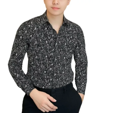 Sơ Mi Nam Hoạ Tiết VERATINO Chấm Bi Vải Lụa Mềm Mịn Mát Chống Nhăn Form Ôm Đẹp Giá 126.419 VND 9