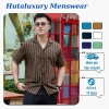 Sơ mi nam kẻ sọc cộc tay cao cấp vải dạ pha đũi: Giá chỉ 260.000 VNĐ