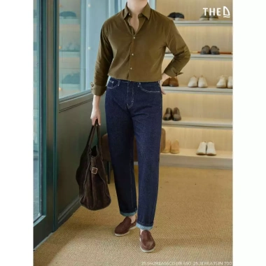 Sơ mi nam The D nhung tăm cao cấp, form regular, size M-2XL, giá chỉ 650.000 VND