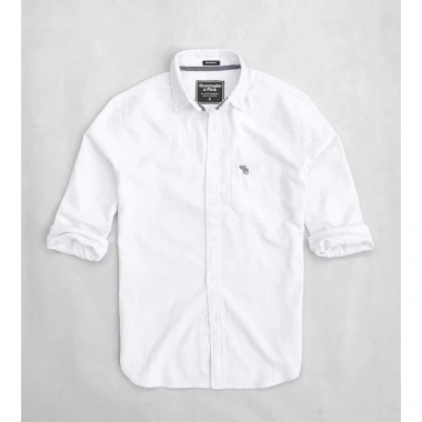 Sơ mi nam trắng dài tay vải Oxford chuẩn Soái Ca – Giá 230.000đ, giảm sâu, thoáng mát