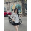Sơ mi nữ dài tay NEO 2 sọc đen đỏ: Giá chỉ 139k, giảm tới 30%