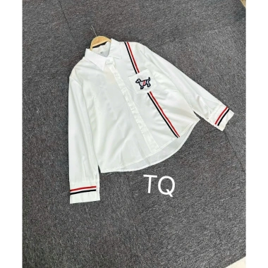Sơ mi nữ dài tay NEO 2 sọc đen đỏ: Giá chỉ 139k, giảm tới 30%