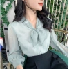 Sơ mi nữ tơ nơ cổ công sở V537 – Mỏng nhẹ, thanh lịch, giá chỉ 182.400đ 4