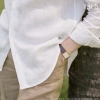 Sơ mi The D Linen Pháp 100% Lanh tự nhiên Regularfit trắng size M-3XL - Giá ưu đãi 799.000₫ 3