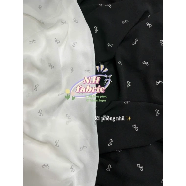 Sơ mi tơ nữ nhũ trắng đen MQ Boutique thiết kế nơ nhỏ tay dài cao cấp công sở - Giá ưu đãi 289k
