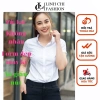 Sơ mi trắng tay ngắn LINH CHI vải lụa cao cấp mềm mịn không nhăn form đẹp – 185k 2
