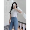Sơ mi trắng tay ngắn LINH CHI vải lụa cao cấp mềm mịn không nhăn form đẹp – 185k 5