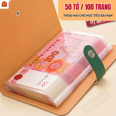 Sổ mục tiêu tiết kiệm da PU 100 trang UMIDECO - Kế hoạch đựng tiền, chỉ 28.980₫ 2