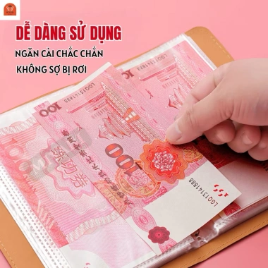 Sổ mục tiêu tiết kiệm da PU 100 trang UMIDECO - Kế hoạch đựng tiền, chỉ 28.980₫ 5