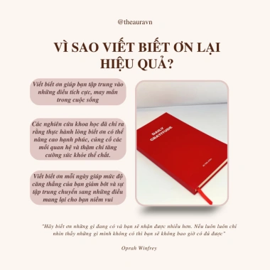 Sổ Nhật Ký Biết Ơn Cao Cấp Phiên Bản Mới Màu Đỏ Lễ Hội - Giảm Giá Đến 299.000₫