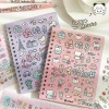 Sổ nhật ký Washi 16 tờ PET Kpop Sticker DIY 1.000+ mẫu hoạt hình thêu sò dán - 79.200đ 3
