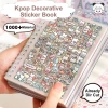 Sổ nhật ký Washi 16 tờ PET Kpop Sticker DIY 1.000+ mẫu hoạt hình thêu sò dán - 79.200đ 8