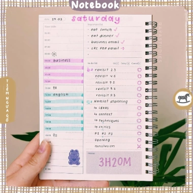 Sổ Planner Basic Bìa Kraft - Sổ Kế Hoạch Ngày - Tiệm Ngựa Gỗ - Chỉ 60.000₫ 4