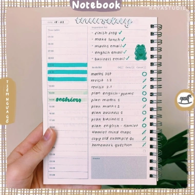 Sổ Planner Basic Bìa Kraft - Sổ Kế Hoạch Ngày - Tiệm Ngựa Gỗ - Chỉ 60.000₫ 5