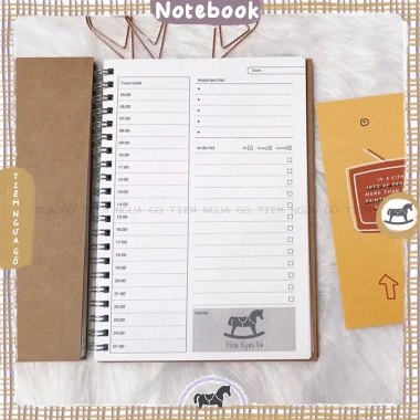 Sổ Planner Basic Bìa Kraft - Sổ Kế Hoạch Ngày - Tiệm Ngựa Gỗ - Chỉ 60.000₫ 9