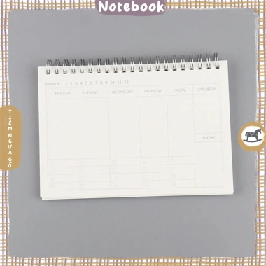 Sổ Planner Basic Bìa Kraft - Sổ Kế Hoạch Ngày - Tiệm Ngựa Gỗ - Chỉ 60.000₫ 10
