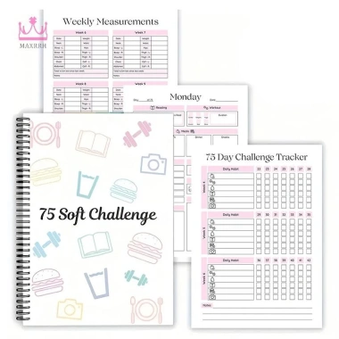 Sổ Planner Maxrrh 75 Target Soft Challenge - Ghi Chú Theo Dõi Mục Tiêu Bundle Chỉnh Sửa Mới Giá Ưu Đãi 123.228 VND