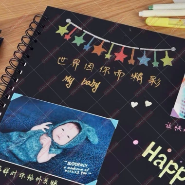 Sổ Scrapbook A5 DecorMe 30 tờ - Ghi chép kỷ yếu, nhật ký, dán ảnh cỡ lớn, 25.300₫