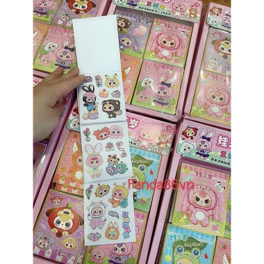 Sổ Sticker Baby Three 1 Lốc 40 Sổ - 12 Trang Hình Dán Dễ Thương, Giá Ưu Đãi 135k 7