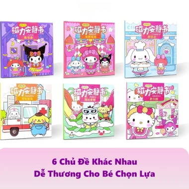 Sổ Sticker Dán Nam Châm Từ Tính Kurumi Thỏ Hồng - Đồ Chơi DIY Sách Bóc Dán Hoạt Hình Siêu Dễ Thương Giá 27k