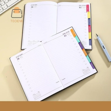 Sổ tay 365 ngày chống mài mòn 12 tháng, dấu trang dày 2.026, lập kế hoạch lịch trình Notepad mới 136.944đ