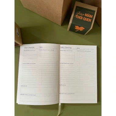 Sổ tay 90 Days Planner JOURNEY Nâu - Quản lý năng lượng, thời gian, tập trung mỗi ngày - Giá chỉ 188.000₫ 6
