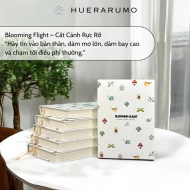 Sổ tay A5 300 trang HUERARUMO bìa cứng 100gsm Dot Grid Kẻ Ngang Caro Planner Bullet Journal - Giá ưu đãi 92.000₫