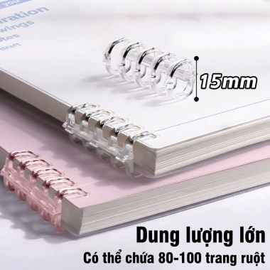 Sổ tay A5 60 lá rời giấy dày, tháo rời, cho học sinh, sinh viên, nhật ký, kế hoạch - 25.000₫ 5 Sổ tay A5 60 lá rời giấy dày, tháo rời, cho học sinh, sinh viên, nhật ký, kế hoạch - 25.000₫ 5