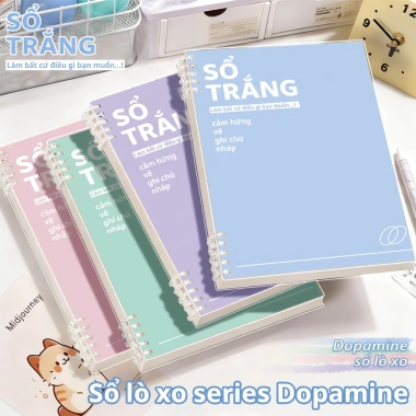 Sổ tay A5 60 lá rời giấy dày, tháo rời, cho học sinh, sinh viên, nhật ký, kế hoạch - 25.000₫