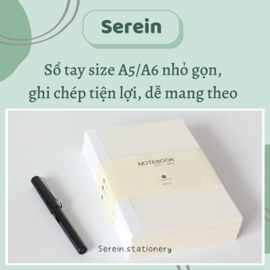 Sổ tay A5 A6 SEREIN bullet journal trắng phong cách Hàn Quốc - Giá 40.500 VND 2